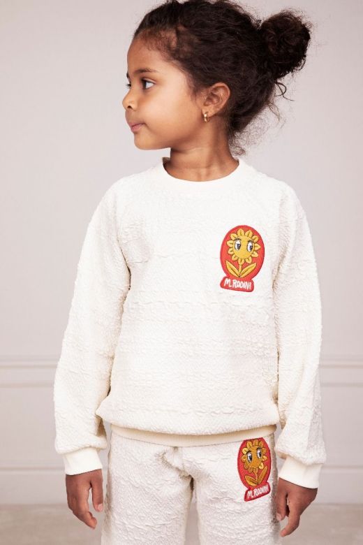 Mini rodini flower sweatshirt sale